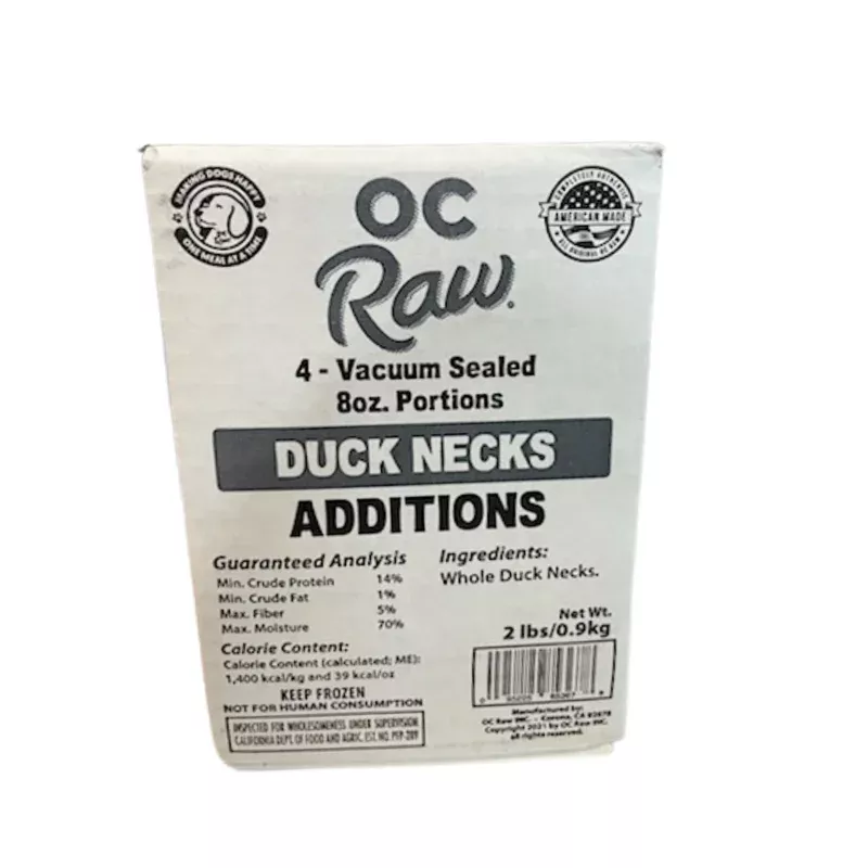 OC Raw Duck Necks- Frozen