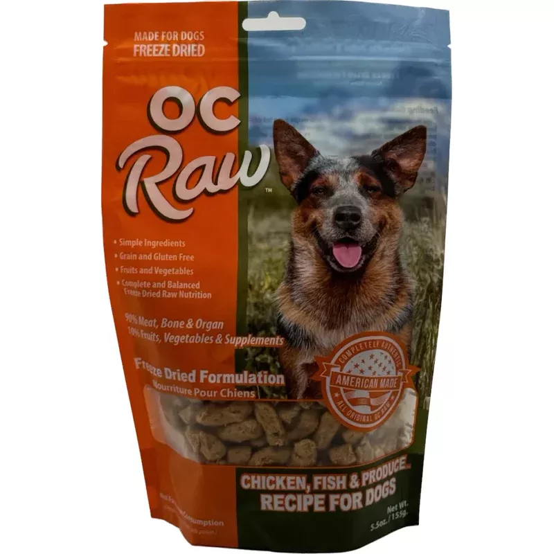 OC Raw Freeze-Dried Chicken Fish & Produce Rox