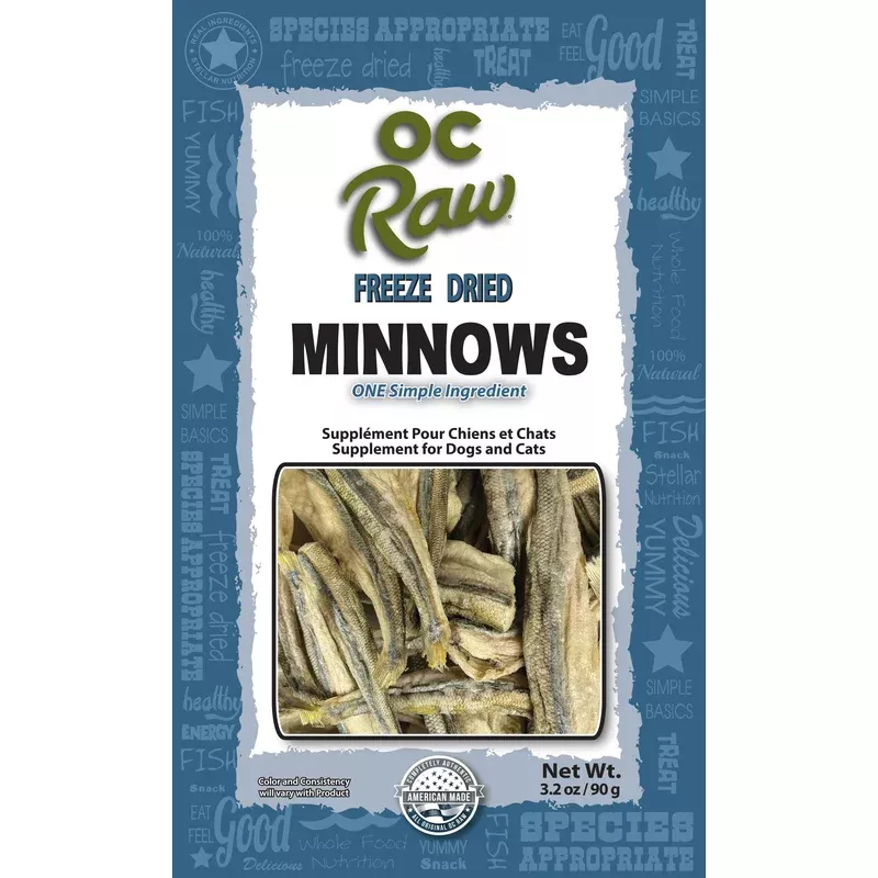 OC Raw Freeze Dried Minnows 3.2 oz.