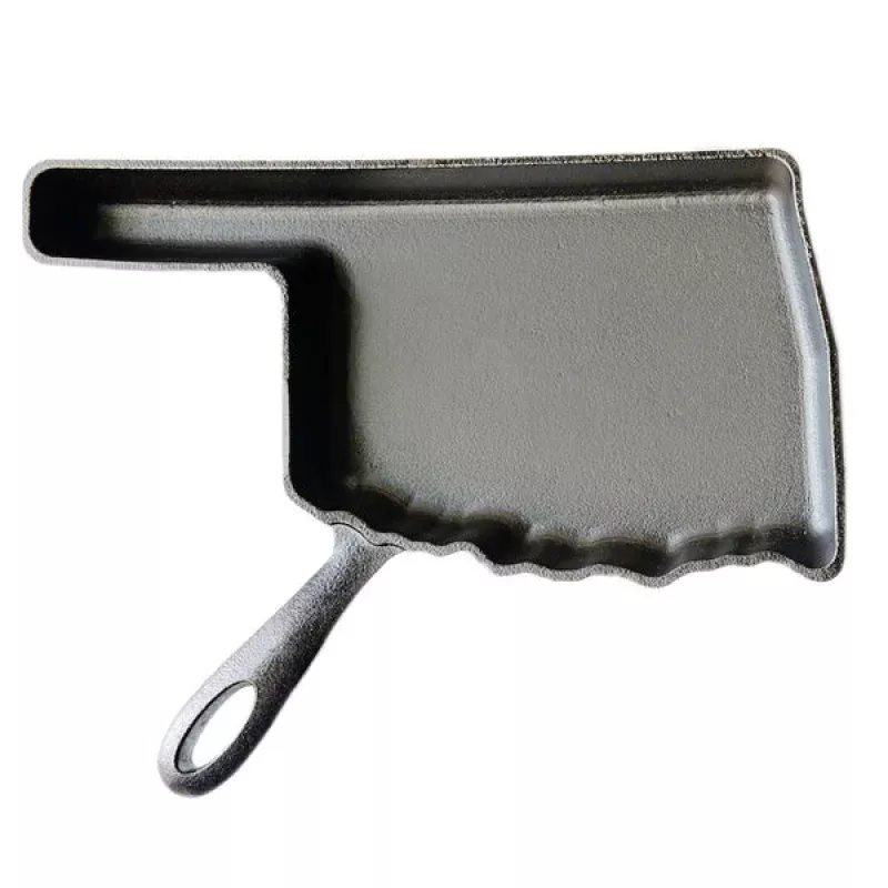Oklahoma Cast Iron Skillet in a Gift Box