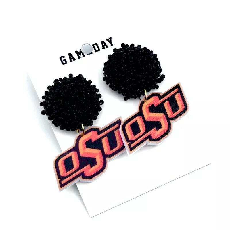 Oklahoma OSU Earrings