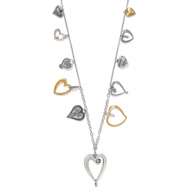 One Heart Large Long Necklace