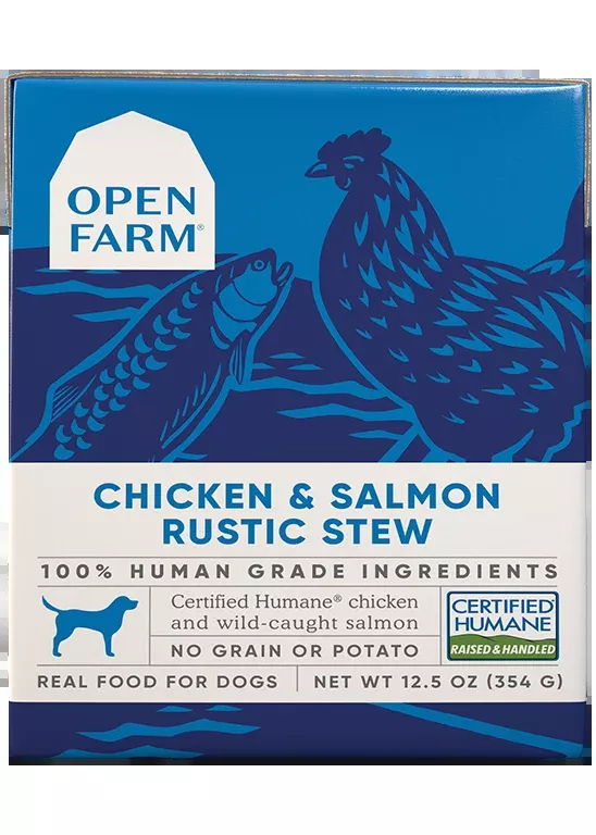Open Farm Chicken & Salmon Rustic Stew Wet Dog Food