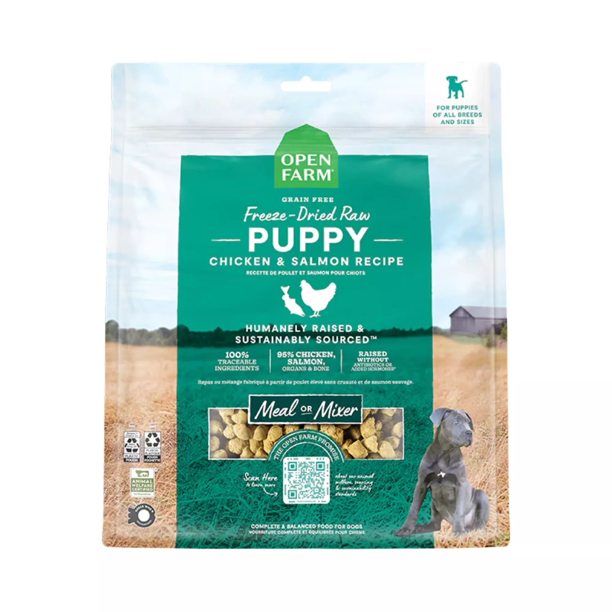 Open Farm Freeze Dried Salmon & Chicken Puppy