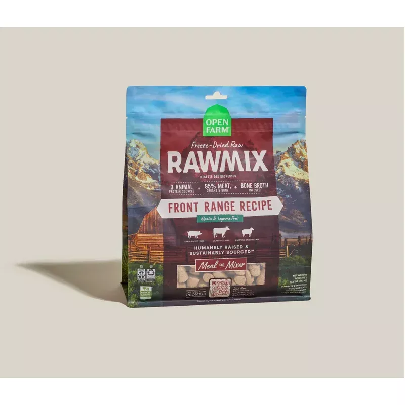 Open Farm RawMix Front Range Freeze Dried Raw Morsels for Dogs – 13.5oz