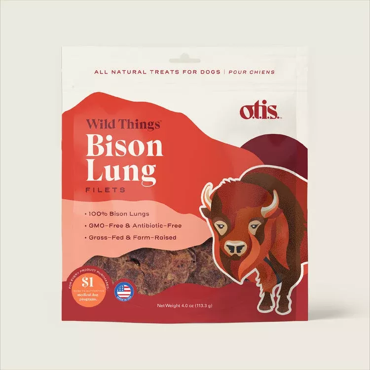 Otis WILD THINGSBison LungFilets Dog Treats
