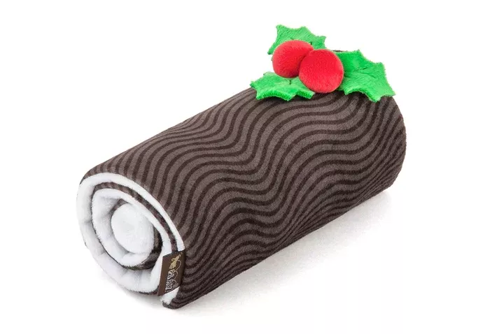 P.L.A.Y. holiday Classic Yummy Yuletide Log Dog Toy