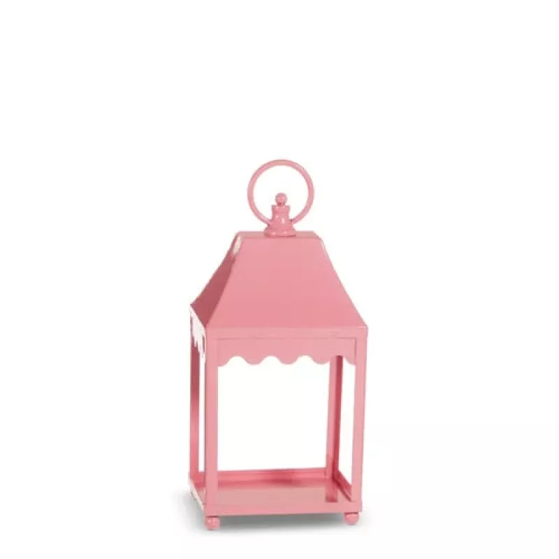 Pale Pink Scalloped Lantern – Sold Individually