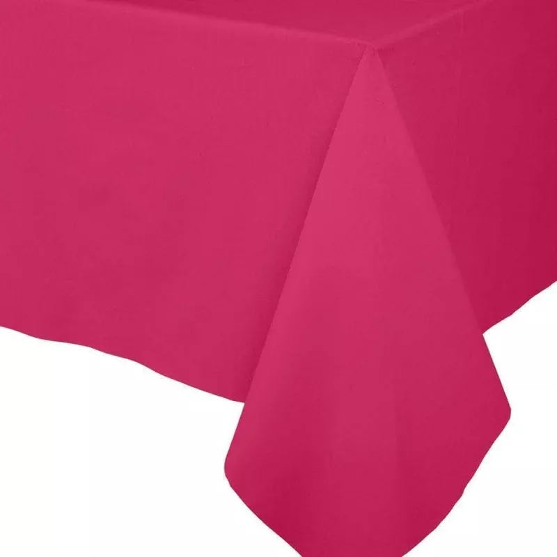Paper Linen Solid Table Cover|Black&Fuchsia&Tangerine&Robin’s Egg&Yellow