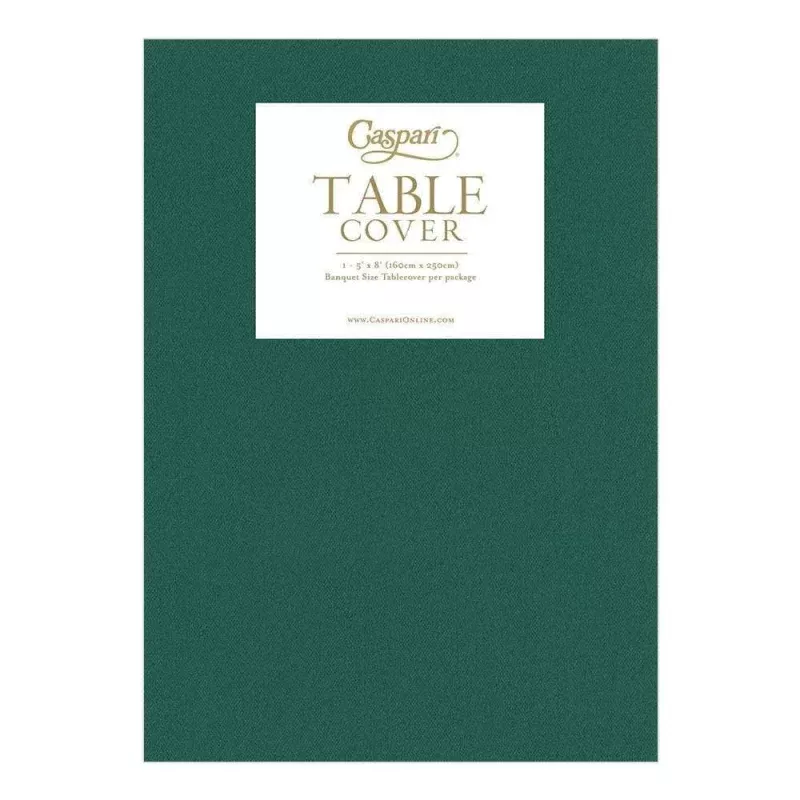 Paper Linen Solid Table Cover – Hunter Green
