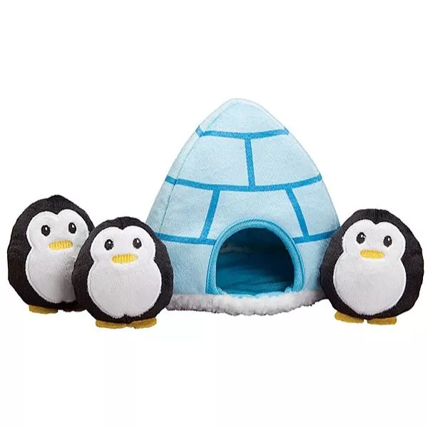PatchWorkPet Igloo and Penguins 8″ Dog Toys