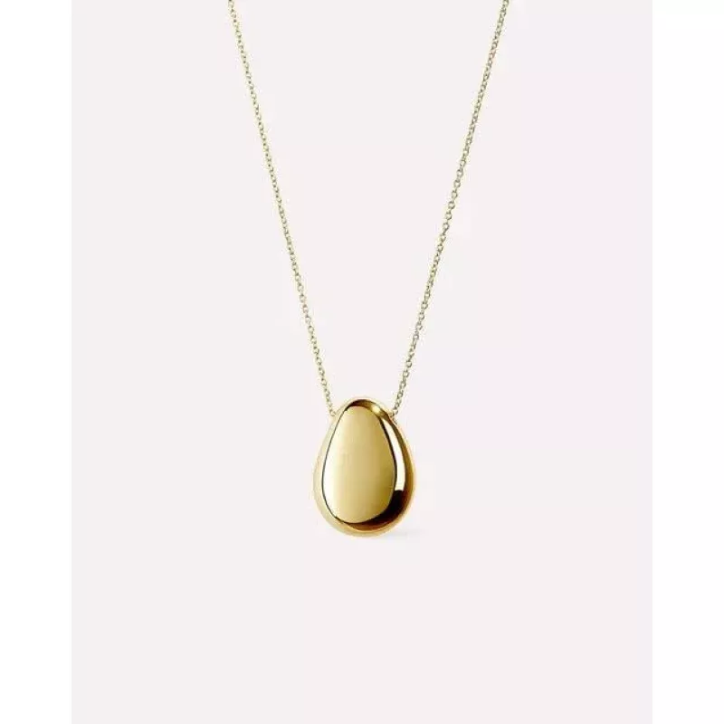 Pebble Gold Pendant Necklace