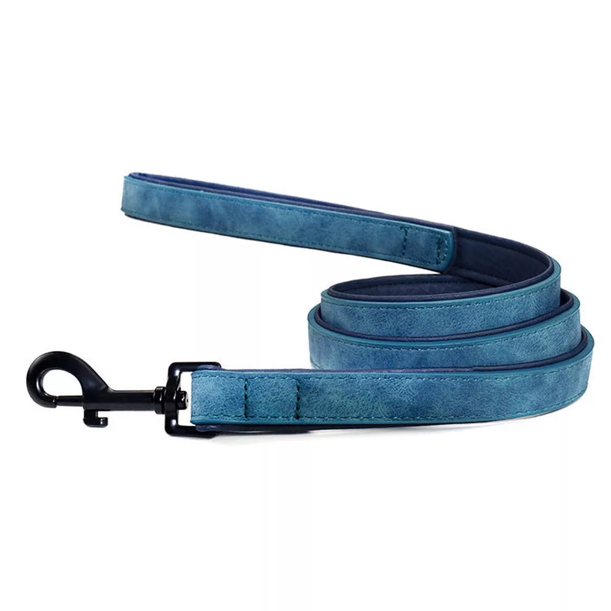 Pet Dog Leash Pull-resistant Leather Products – Blue | L 2.0×120
