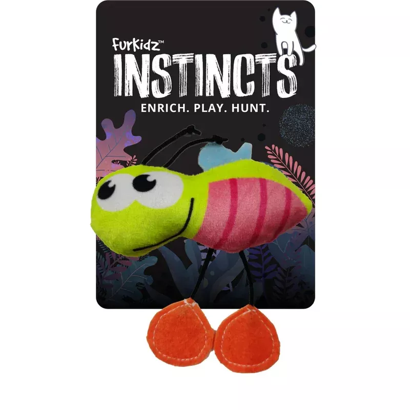 Pet Pacific Furkidz Instincts Friendly Bee 10cm