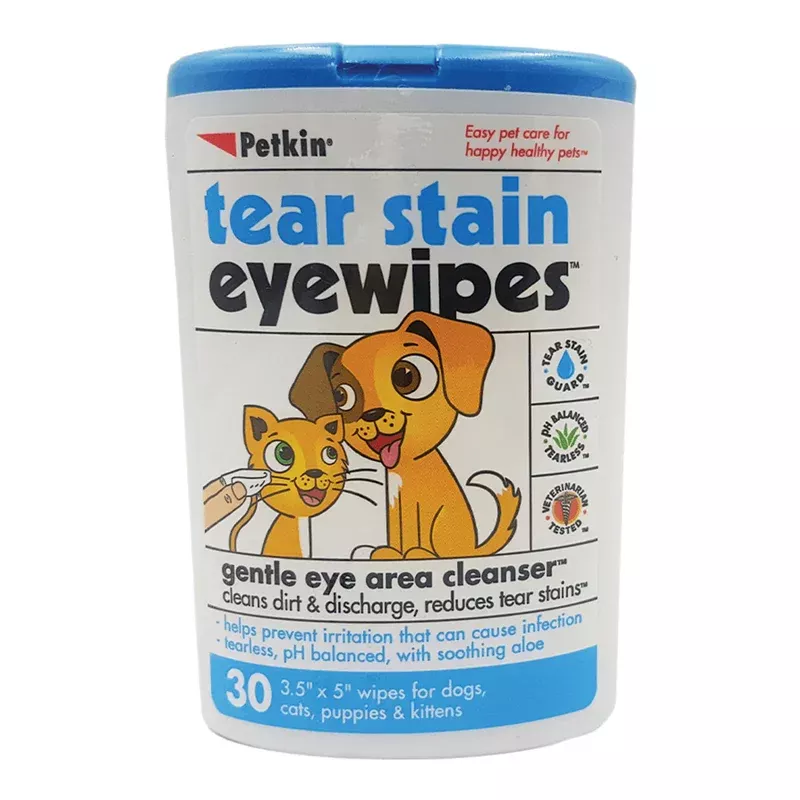 Petkin Tear Stain Eye Wipes
