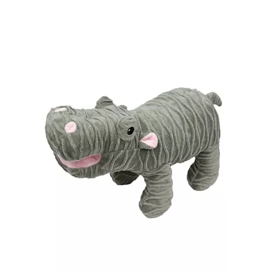 Petlou Groovyz Plush Hippo Dog Toy – 12″