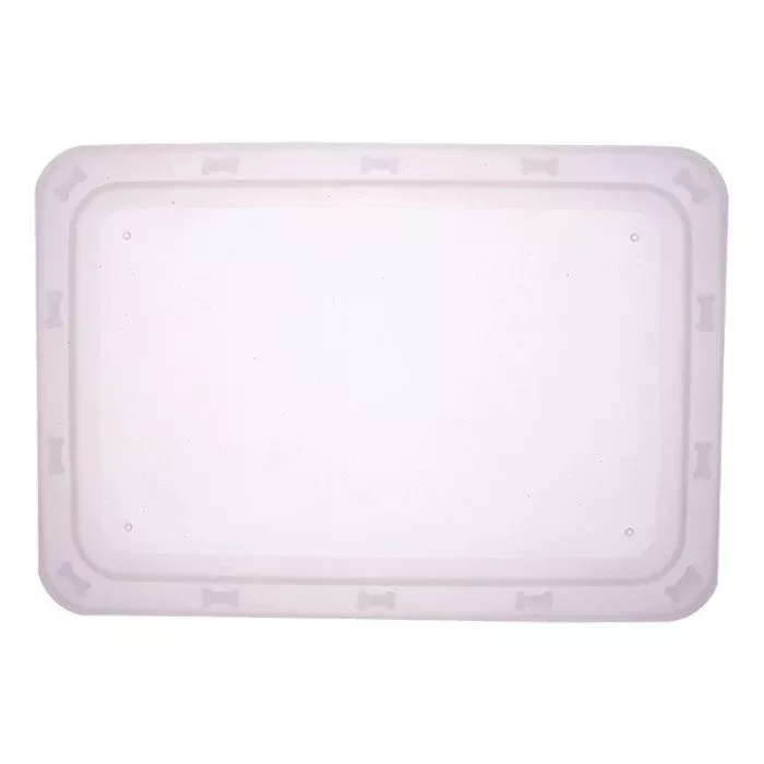 Petrageous Bone ‘n Up for Dinner Tray Non Slip Clear