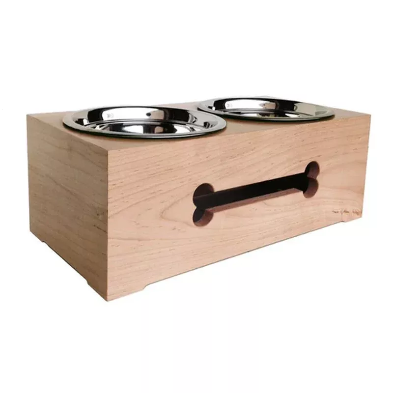 Pets Stop Wooden Bone Cut Diner