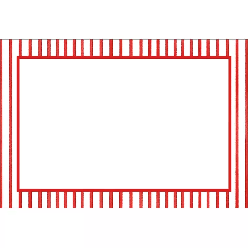 Place Cards – Pinstripe Red