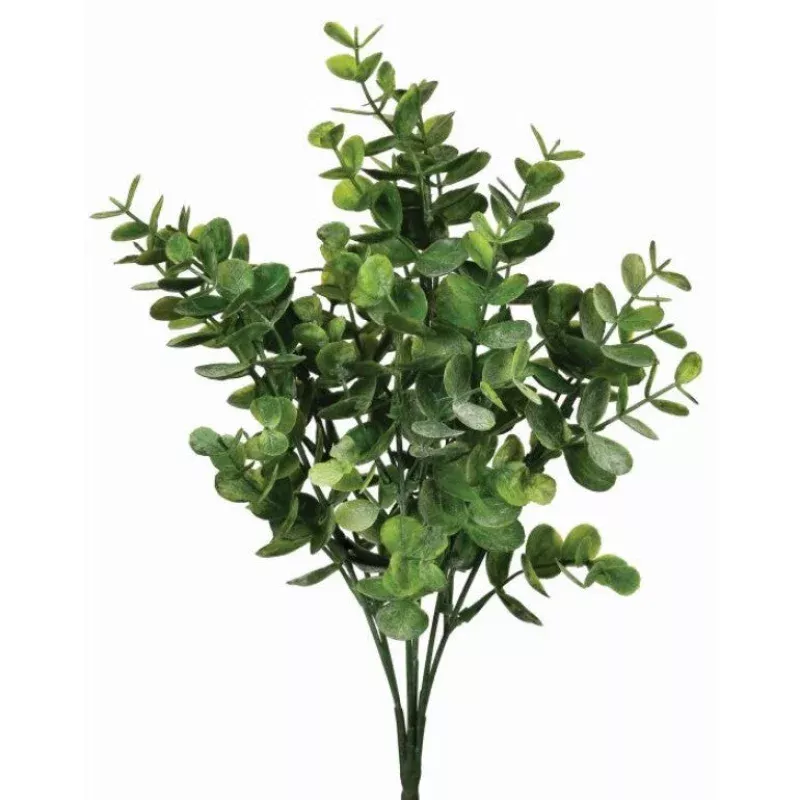 Plastic Eucalyptus Bush X7 13 – Frosted Green