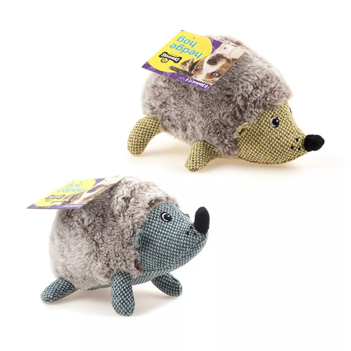 Plush Dog Toy Hedgehog Squeaky22cm (Assorted)