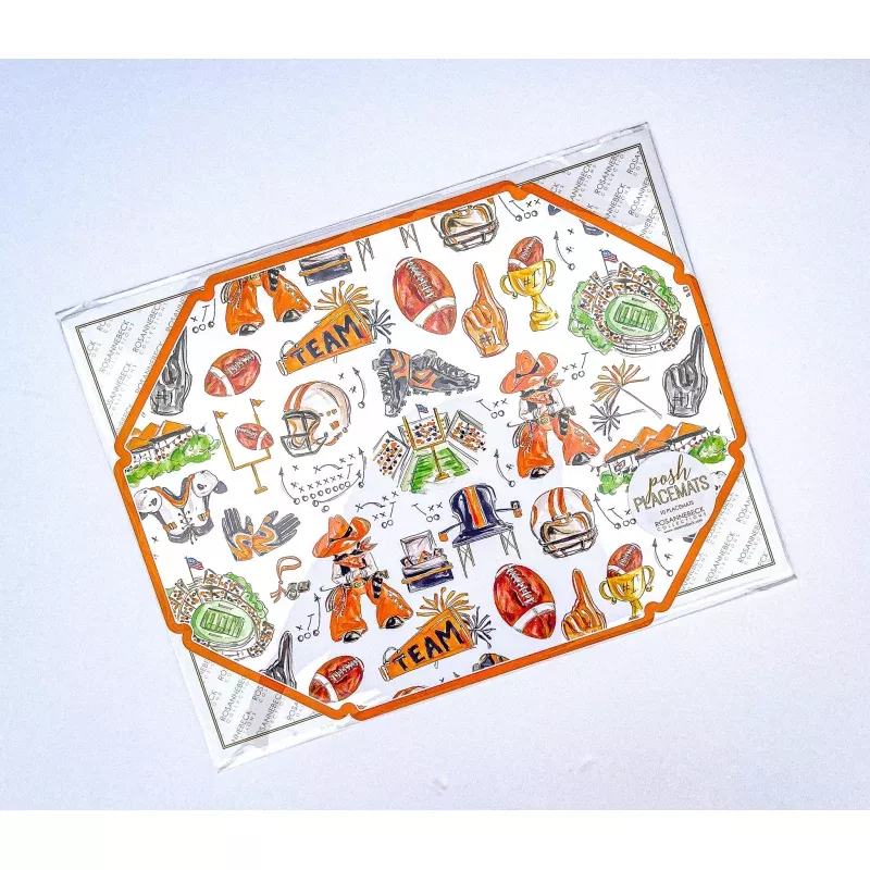Posh Die-Cut Placemat – Hand Painted