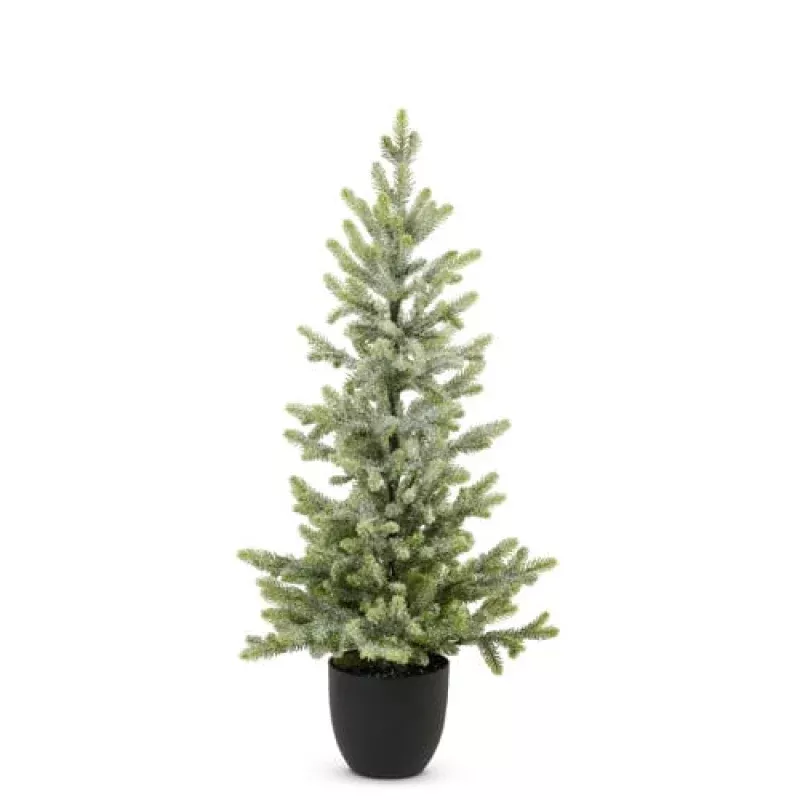 Potted Iced Fir Tree – Sold Individually