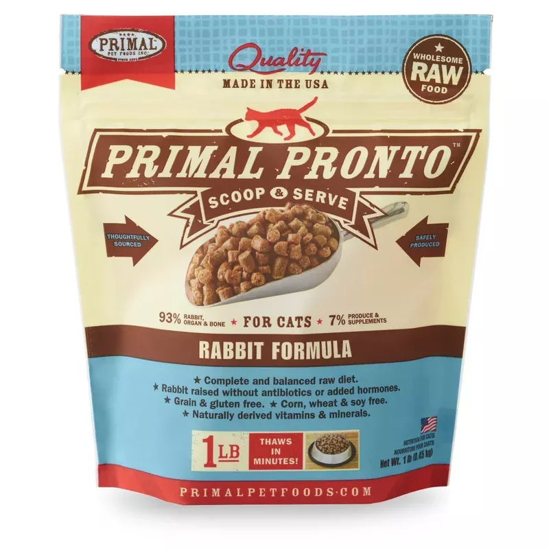 Primal Pronto Cat Raw Rabbit 1lb.