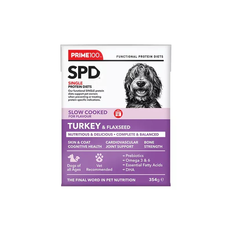Prime100 SPD Slow Cooked Turkey & Flaxseed