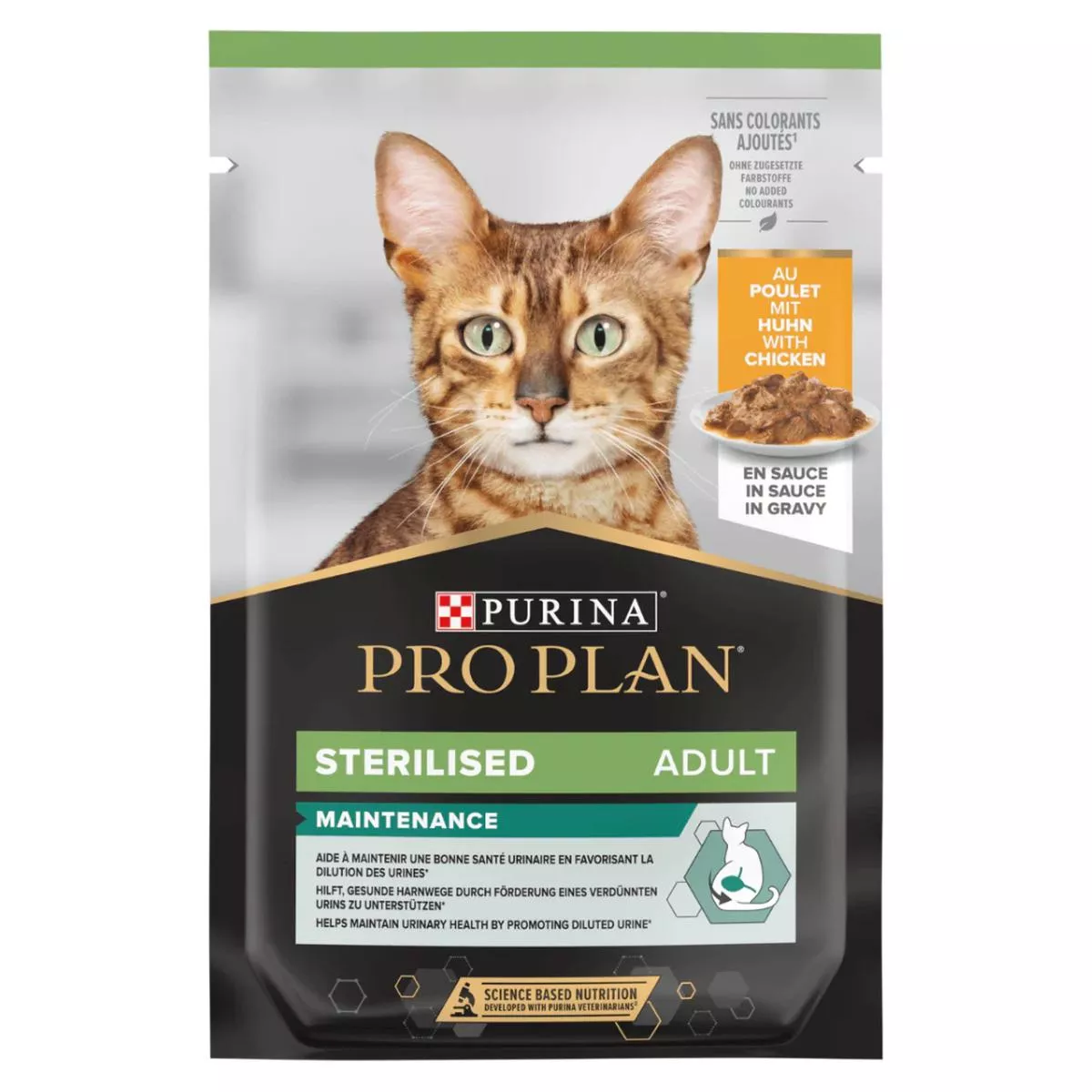 Pro Plan Sterilised Adult Wet Cat Food, Chicken in Gravy 85g