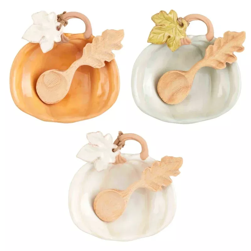 Pumpkin Tidbit Dish|White&Blue