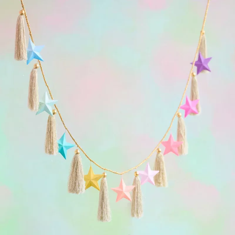Rainbow Star Garland