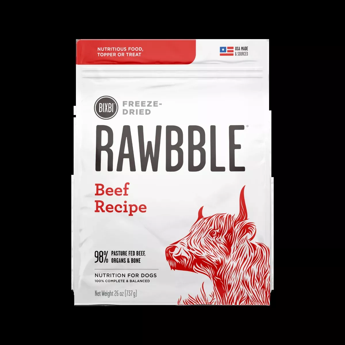 RAWBBLE FREEZE DRIED DOG FOOD - BEEF RECIPE