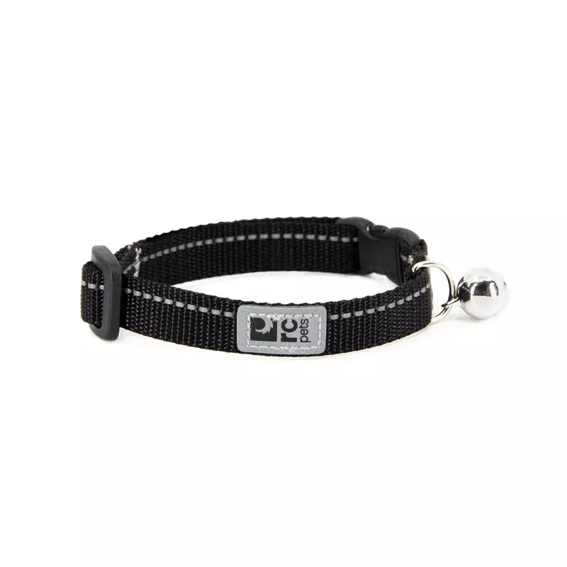 RC Pets Kitty Breakaway Cat Collar – One Size 8-10″ – Black