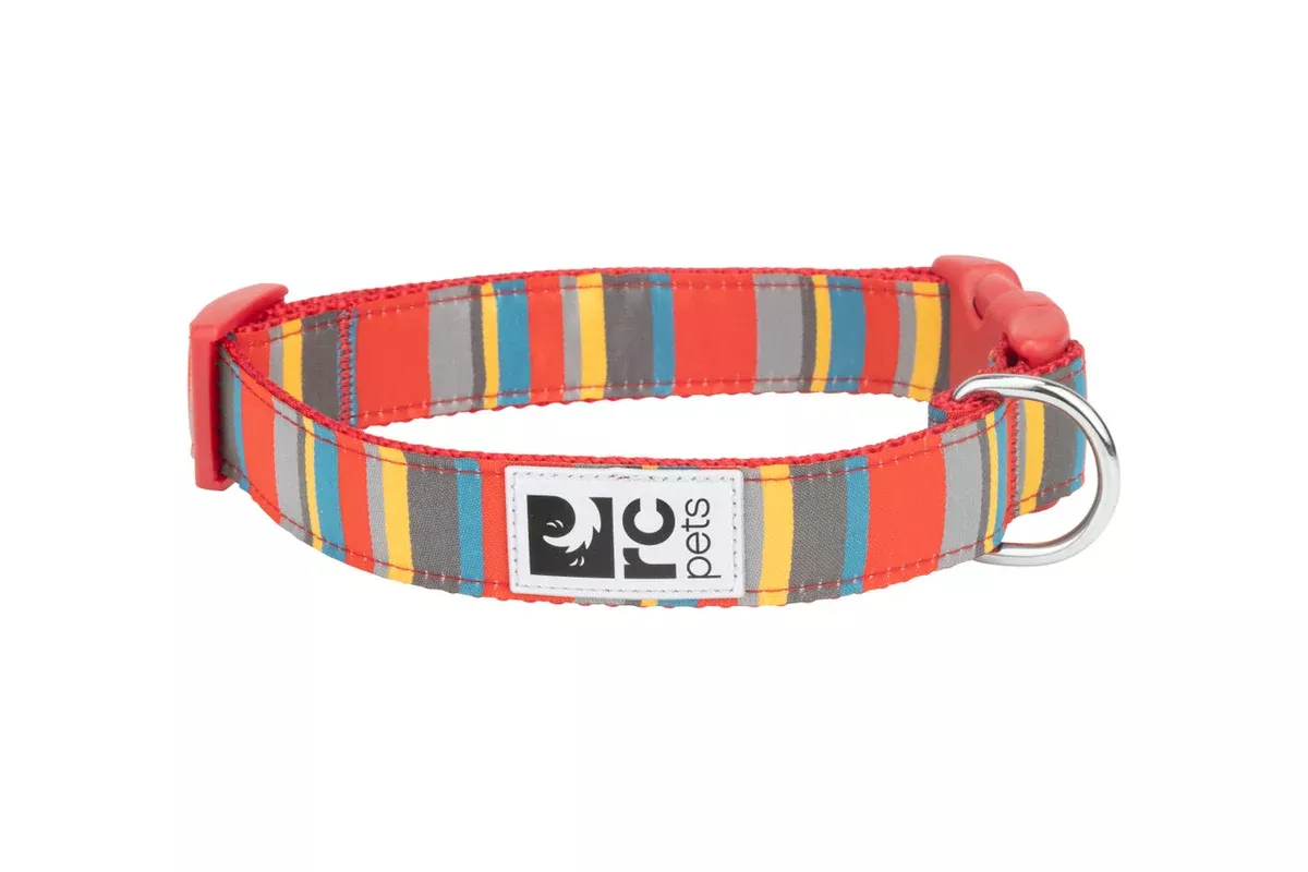 RC Pets Standard Dog Collar - L 1" - Multi Stripes