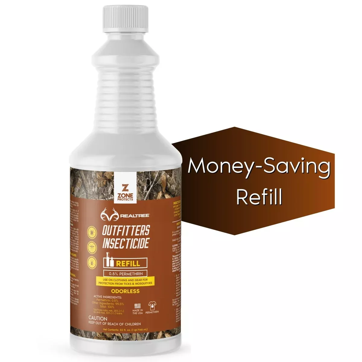 Realtree Outfitter’s Permethrin Refill, 32oz
