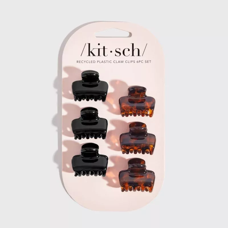Recycled Plastic Mini Puffy Claw Clips – Sold as Set
