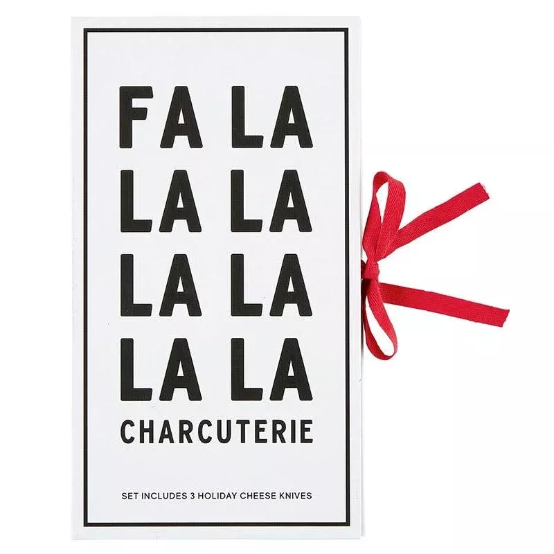 Red Charcuterie Knives Book Box