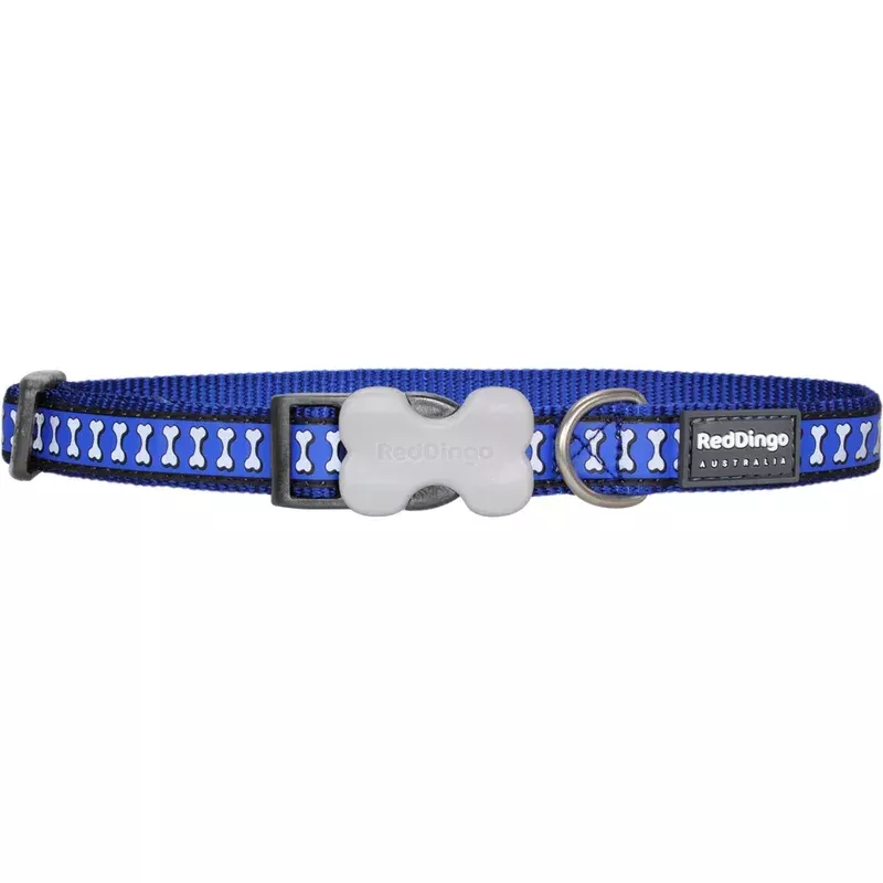 Red Dingo Reflective Dog Collar – Medium