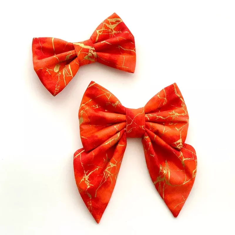 RED MARBLE // bow