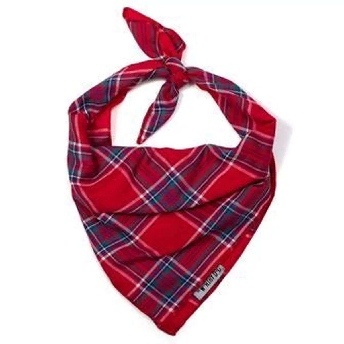 Red PlaidII Tie Bandana