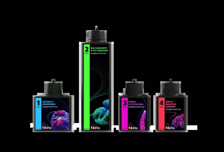 Red Sea 4-Part RCP Complete Reef Care Dosing System – 40 Gallon