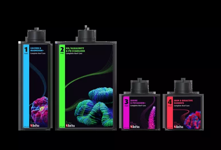 Red Sea 4-Part RCP Complete Reef Care Dosing System – 80 Gallon