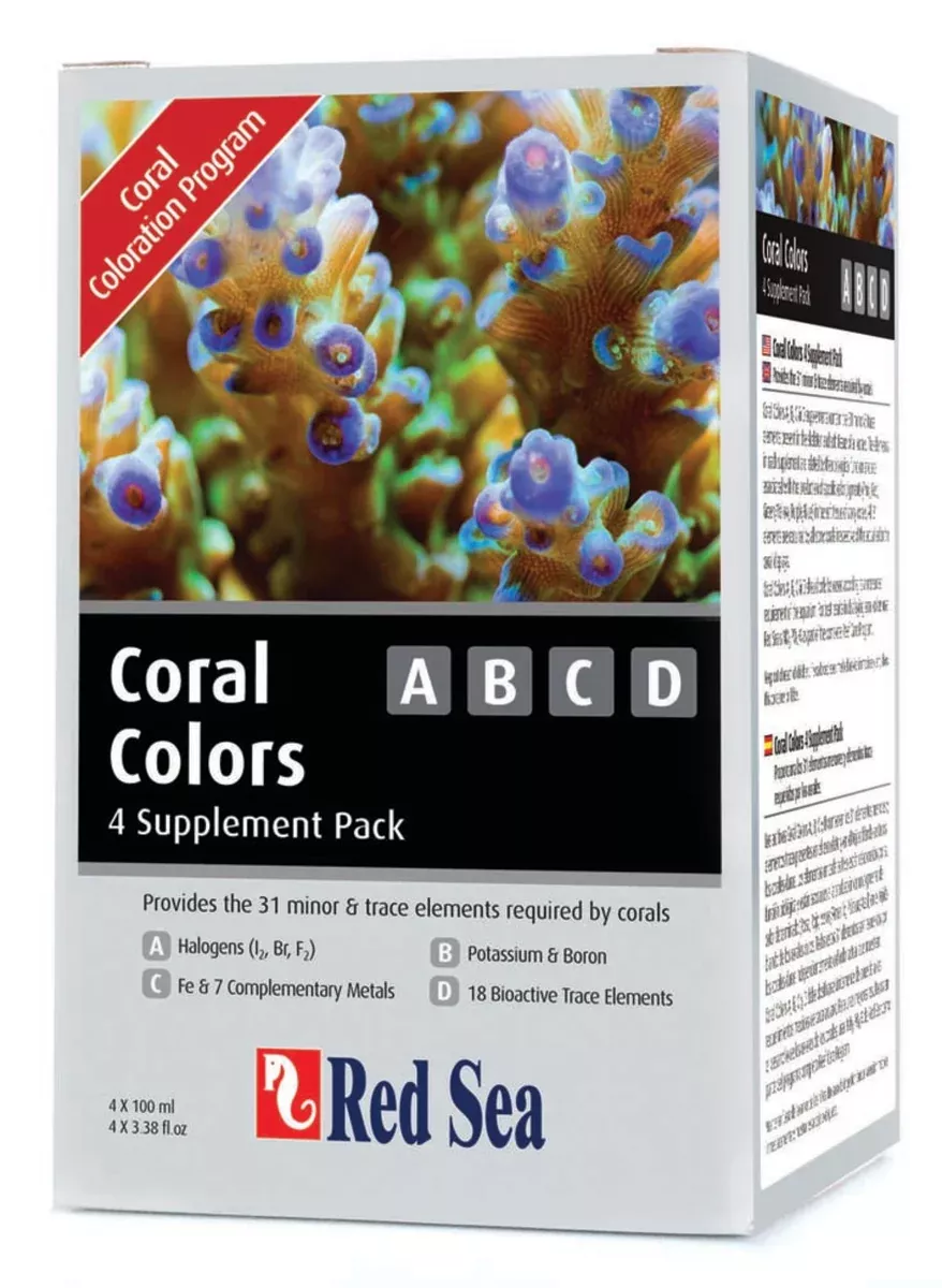 Red Sea Coral Colors ABCD 4 Supplement Pack
