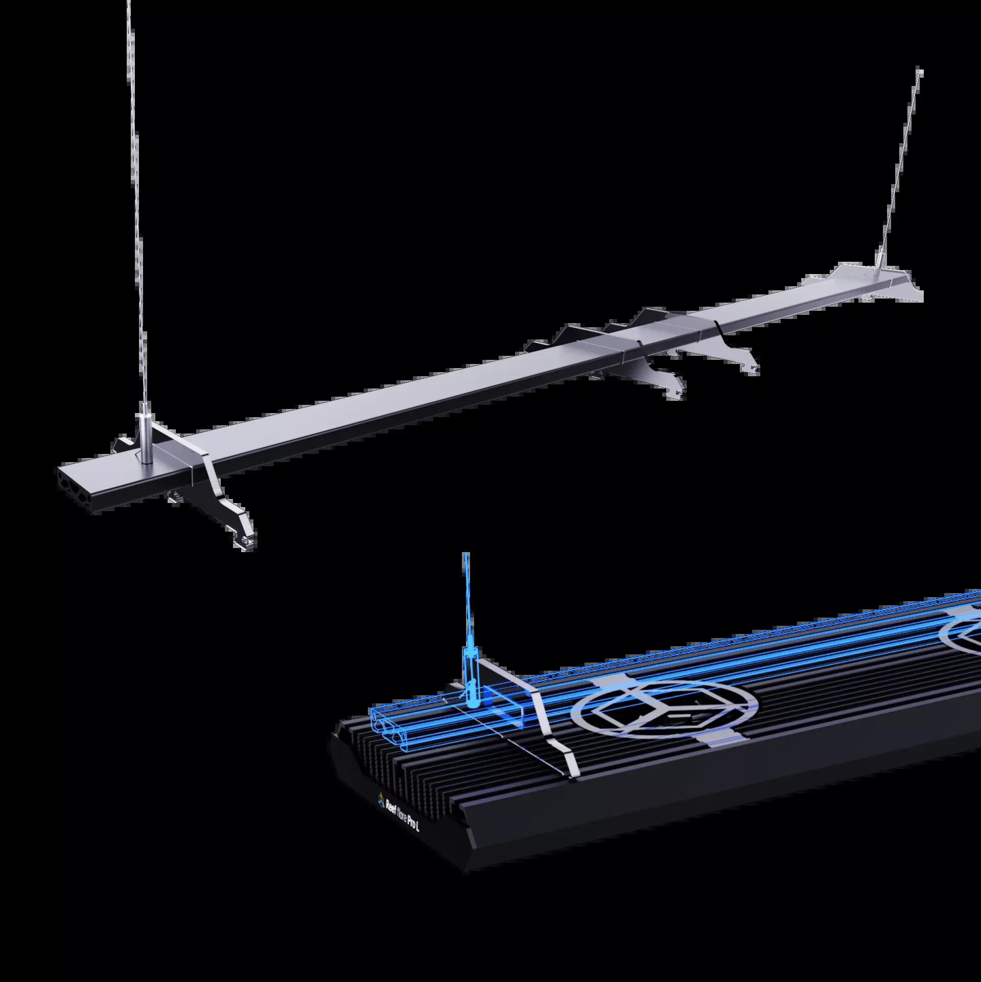 Reef Factory Reef Flare Pro Profile Set – 1.4m (black)