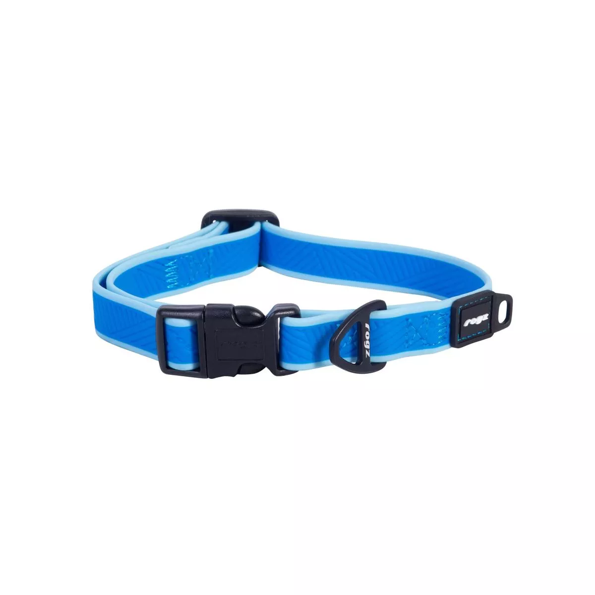 Rogz Amphibian Classic Collar Blue 26-40cm Medium