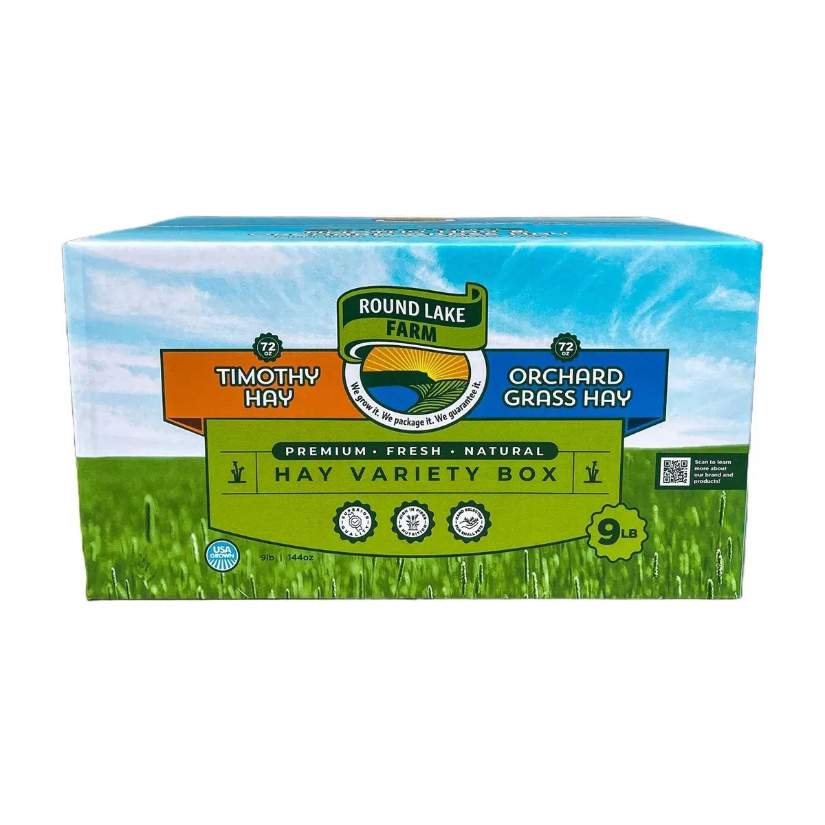 Round Lake Farm Timothy Orchard Grass Hay 9lb