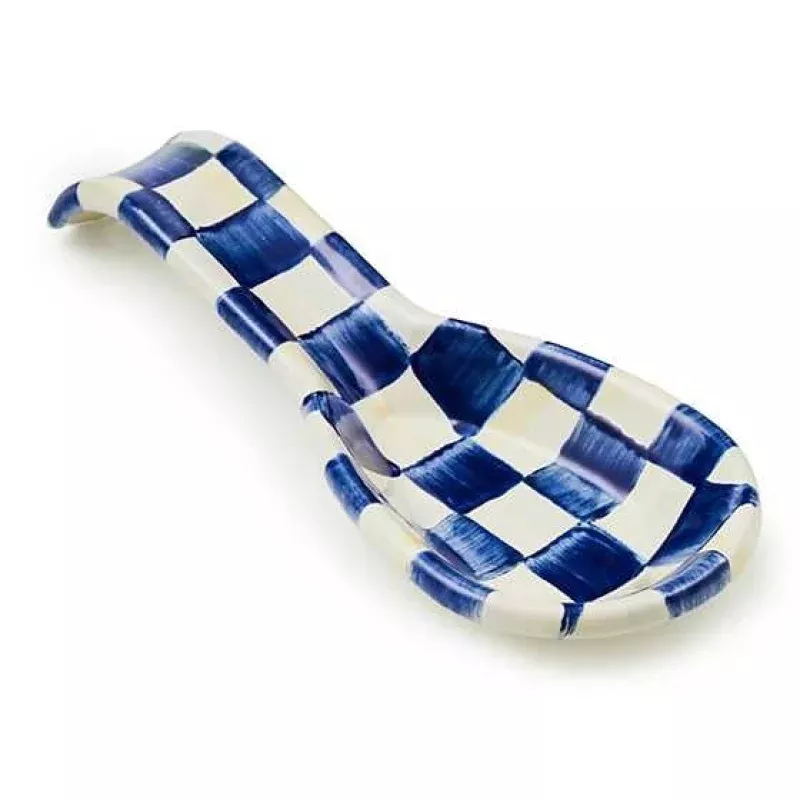 Royal Check Enamel Spoon Rest
