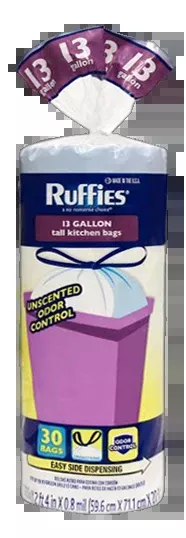 Ruffies Tall Kitchen Trash Bags
