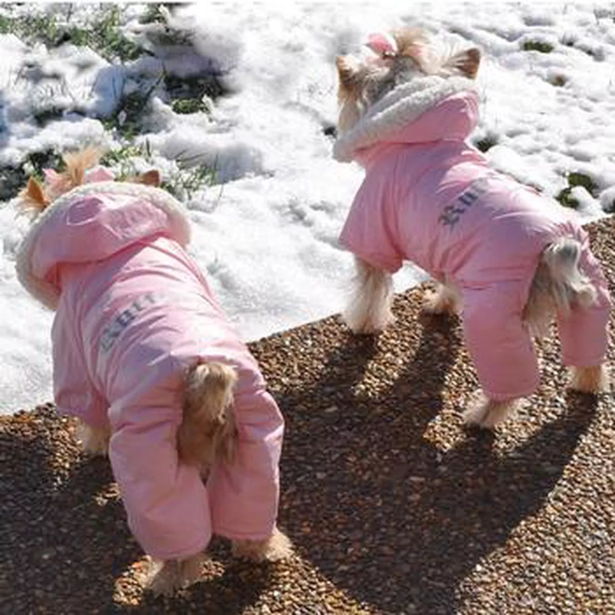 Ruffin It Dog Snow Suit Harness – Pink